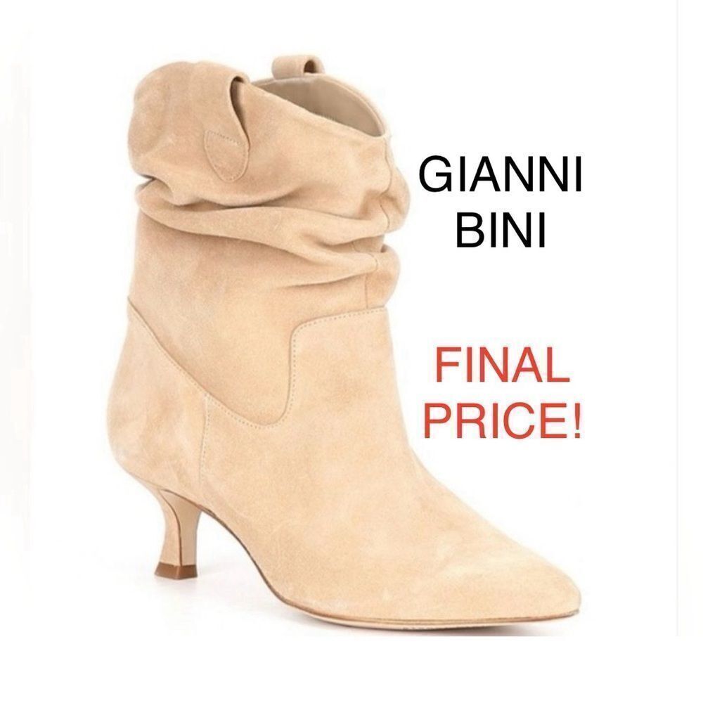 New Gianni Bini Sella Suede Slouchy Booties - Picture 8 of 8
